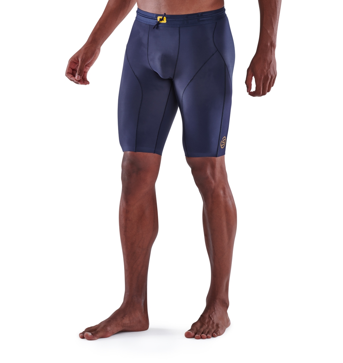 SERIES5 Half Tights Navy Blue Compression Tights SKINS Australia