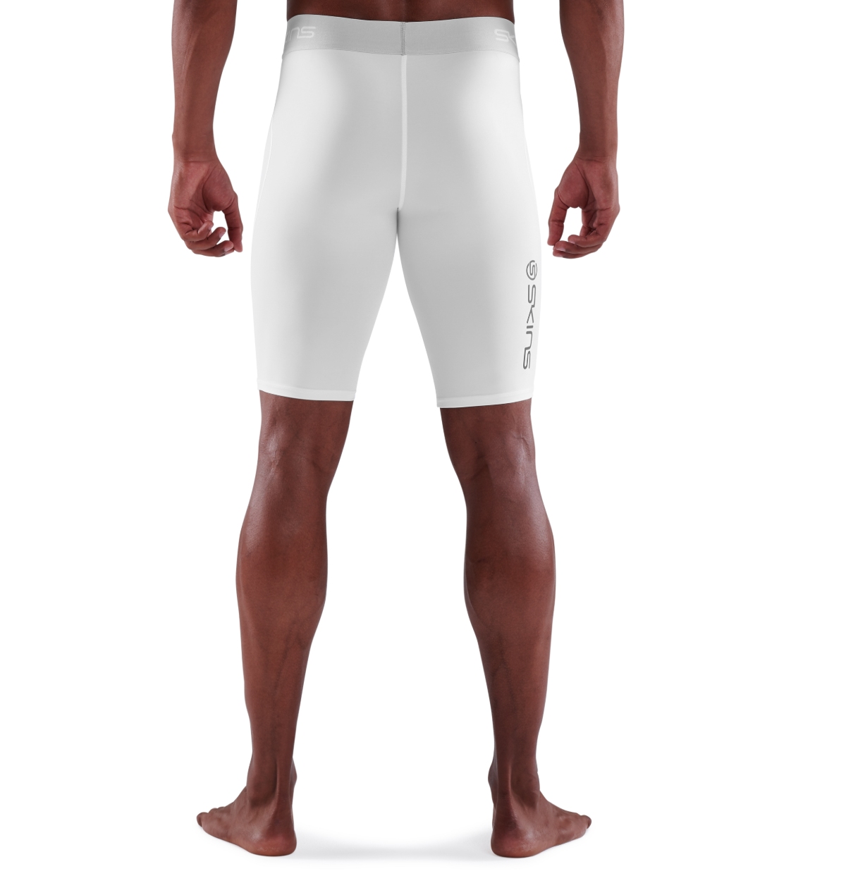 Men's SERIES1 Half Tights Navy Blue Compression Tights SKINS Australia