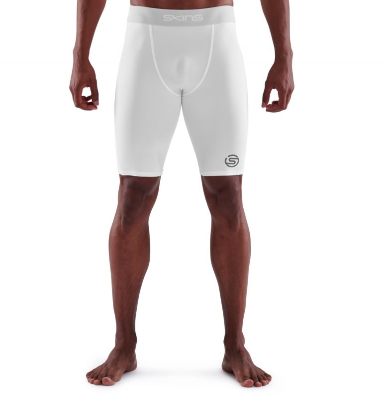 Men's SERIES1 Half Tights Navy Blue Compression Tights SKINS Australia