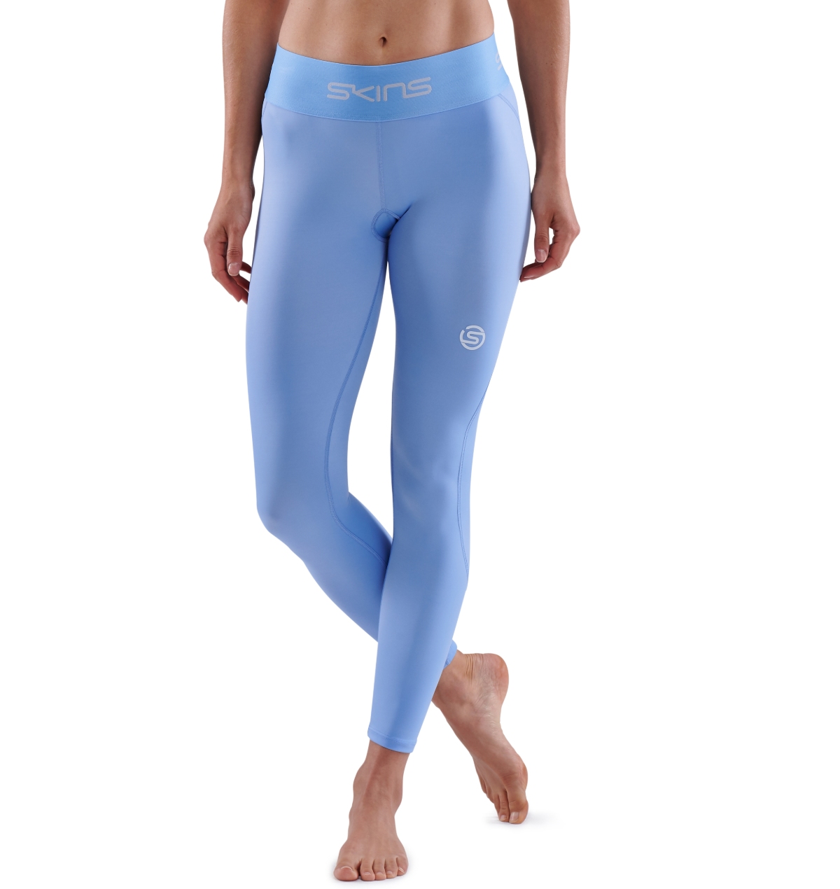 SERIES1 7/8 Tights Sky Blue Compression Tights SKINS Australia