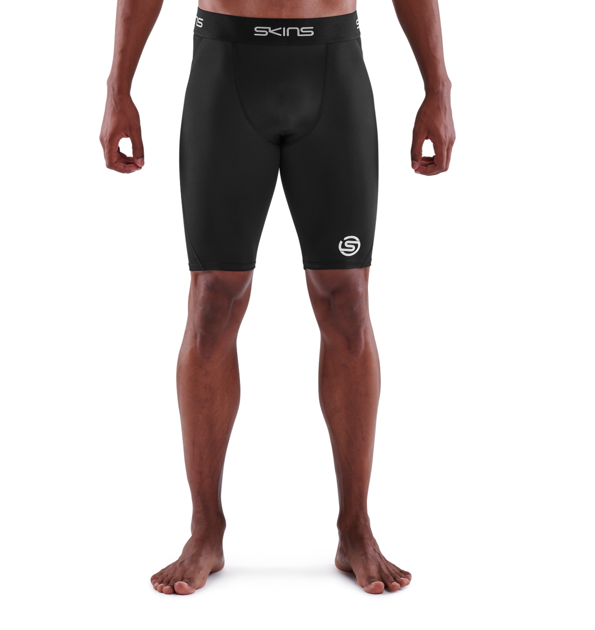 SKINS SERIES1 Men's Half Tights Black SKINS Compression AU