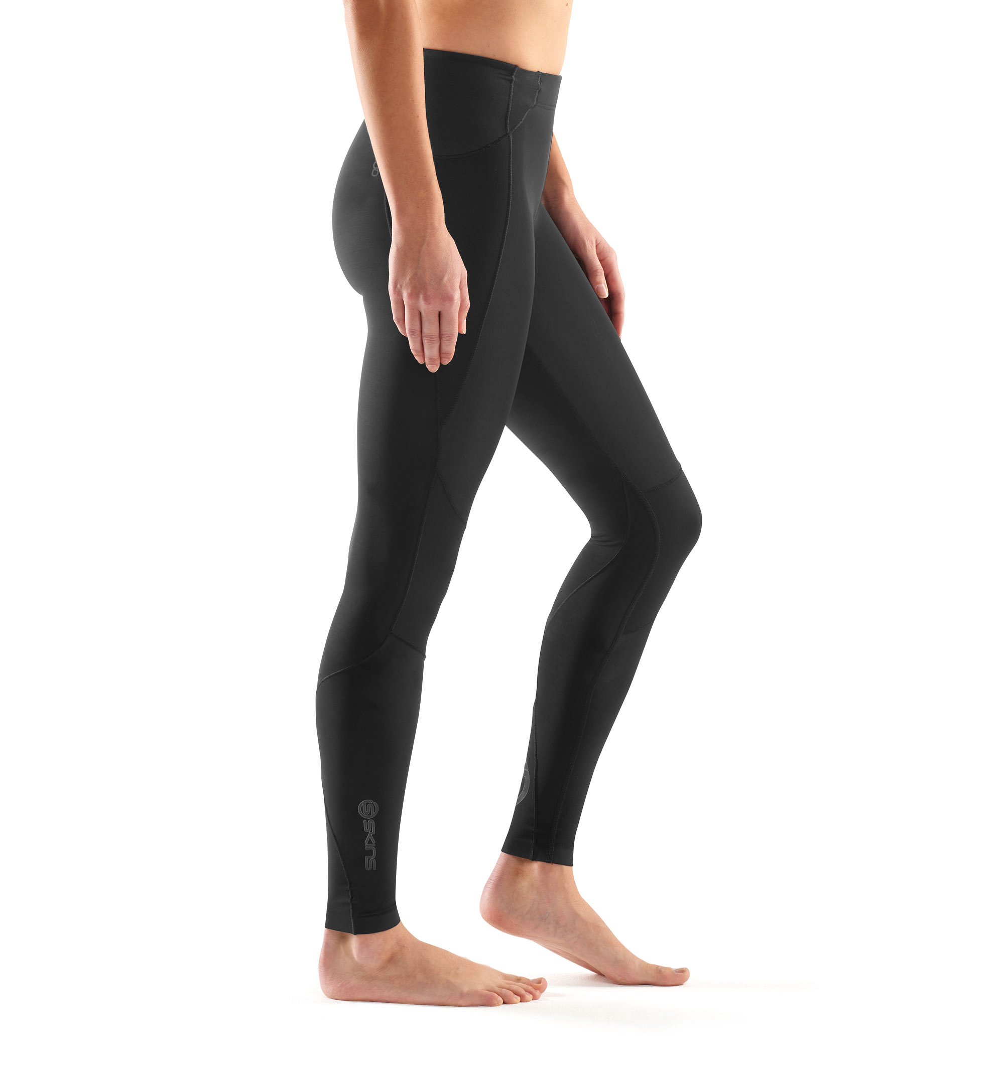 A400 Skyscraper Long Tights - Black | Compression Tights | SKINS UK