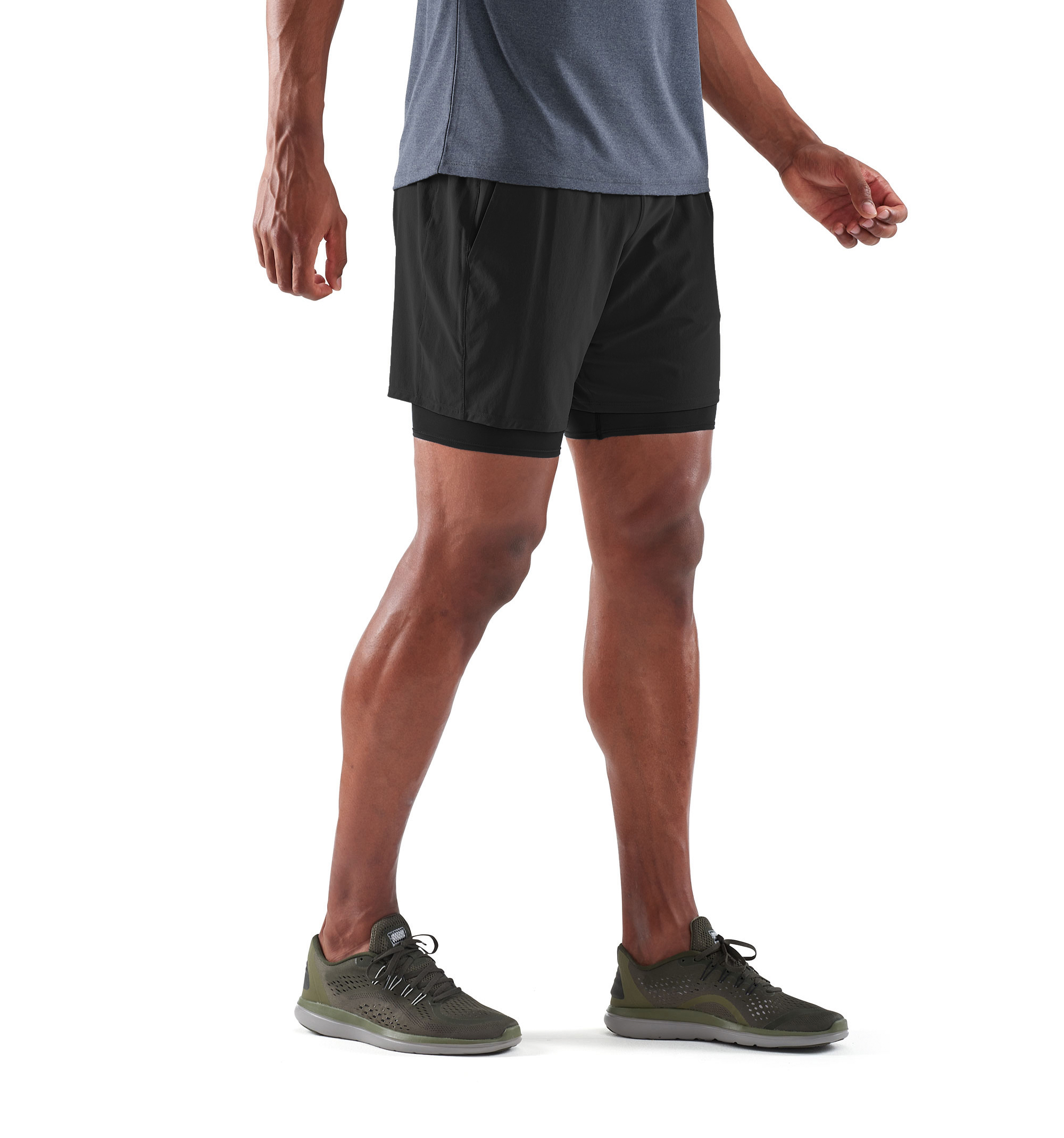 skins 2 in 1 compression shorts