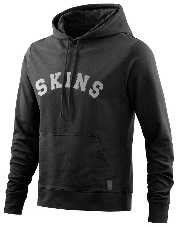 Skins Mens Activewear Bolmen Light Fleece Hoodie Grey Sports Gym Hooded