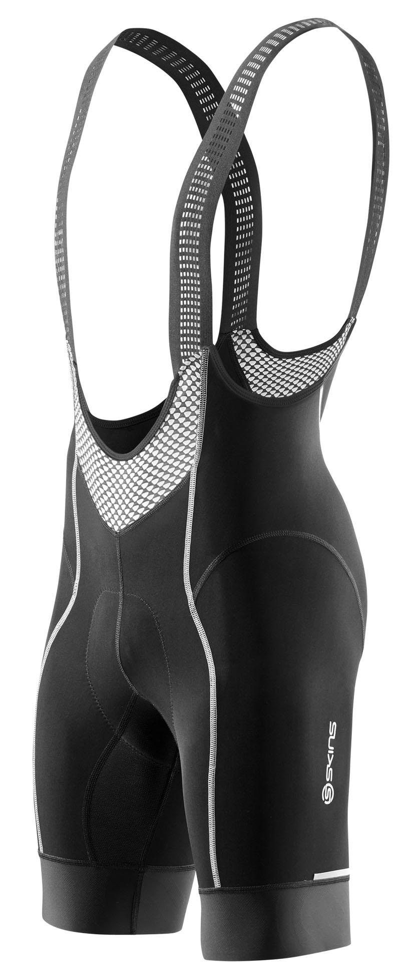 Skins Men's Cycle Bib Shorts Black SKINS Compression UK